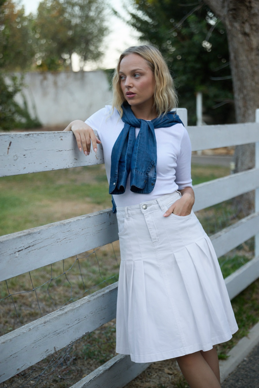 denim skirt camille