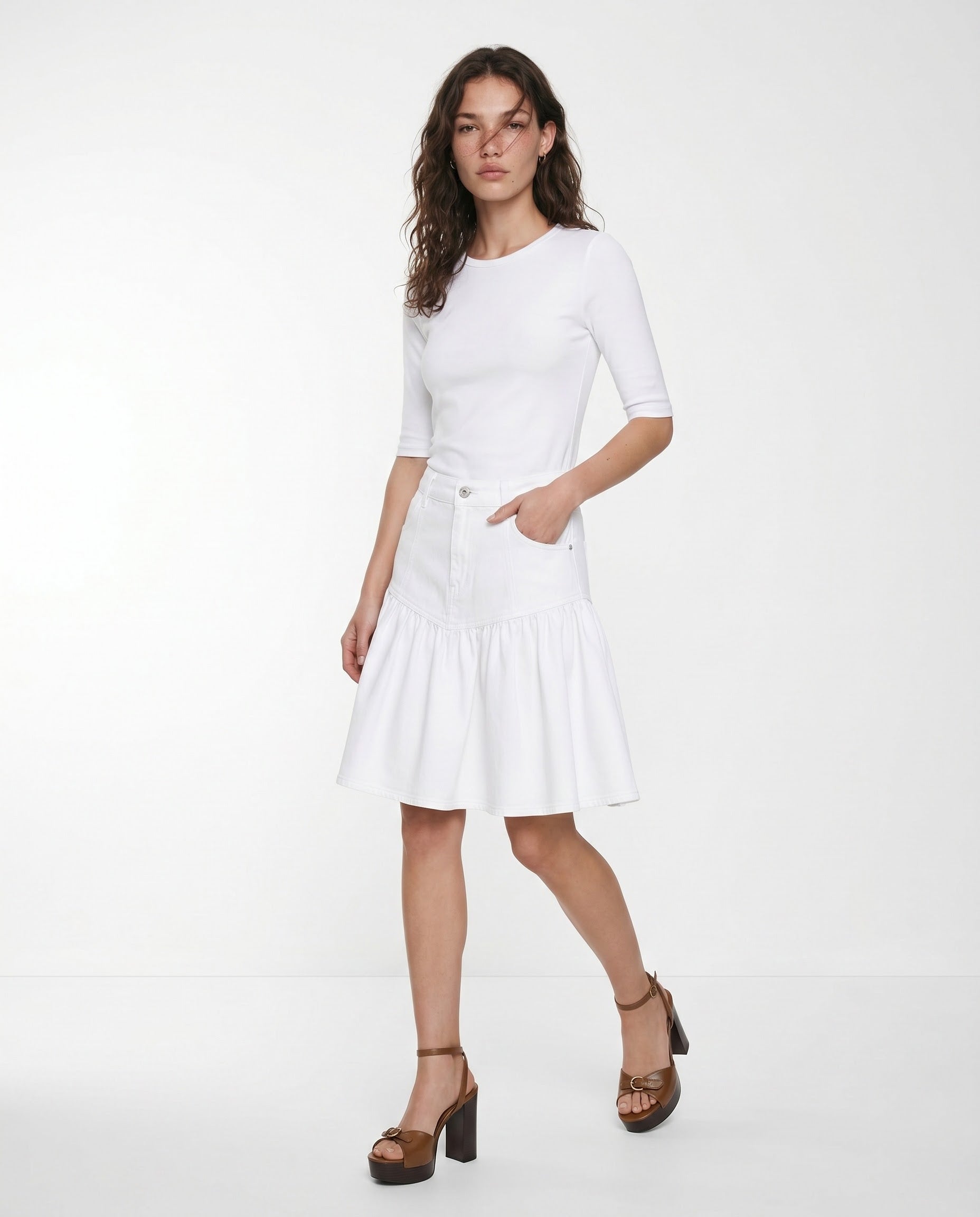 skirt bella white
