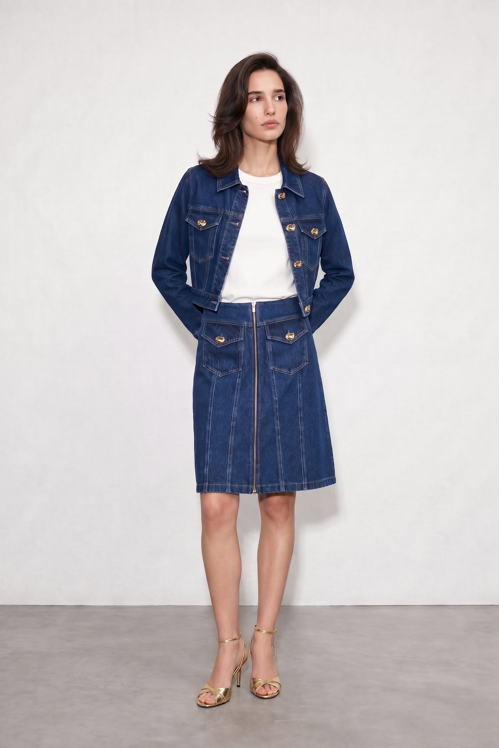Skirt denore blue