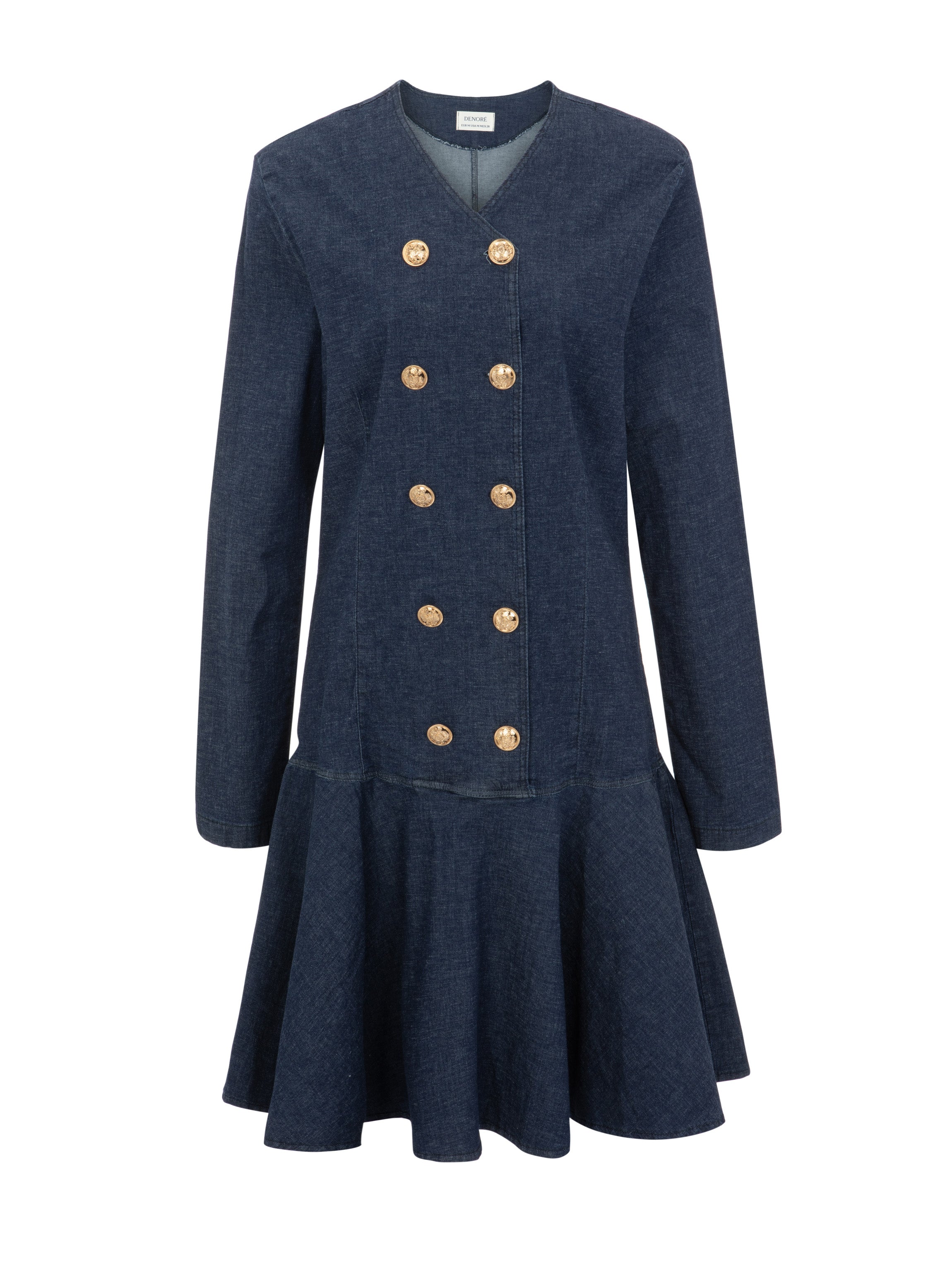 juliette dress gold buttons
