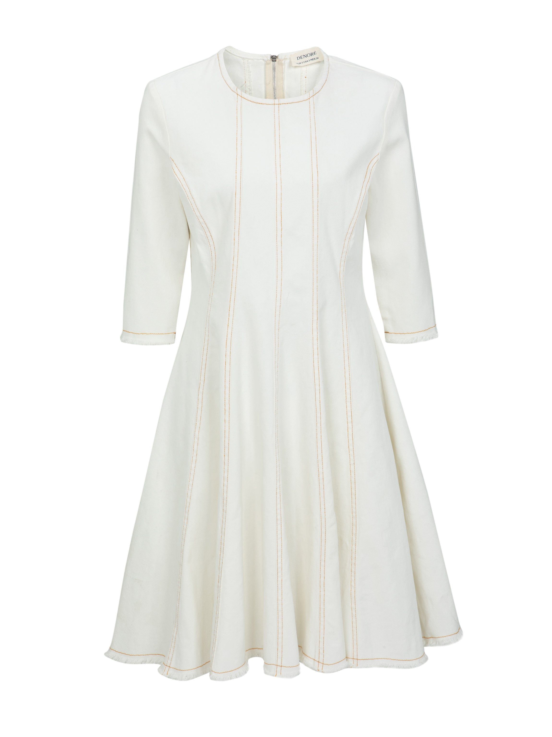 dress amelia jeans cream