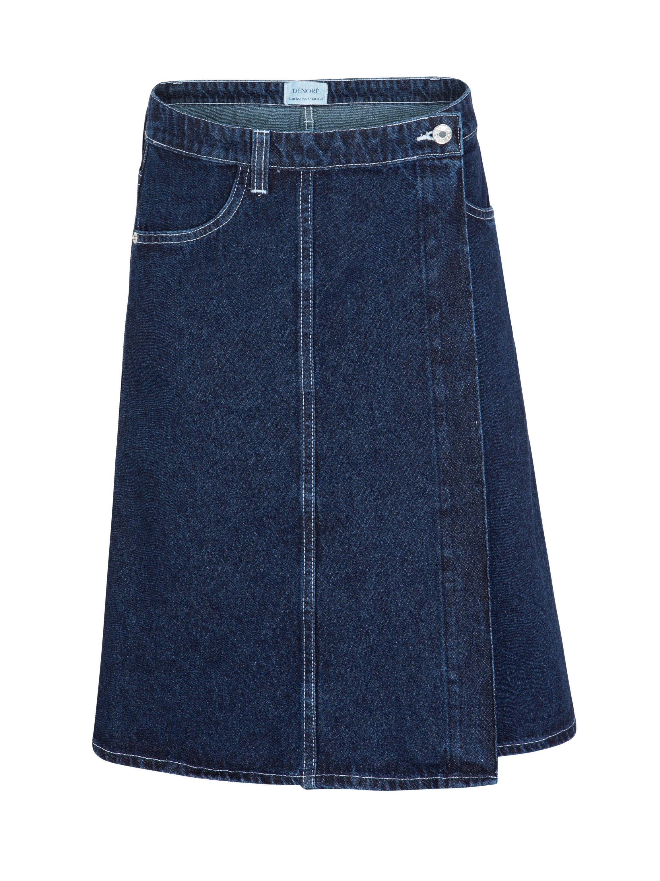 denim wrap skirt chloe