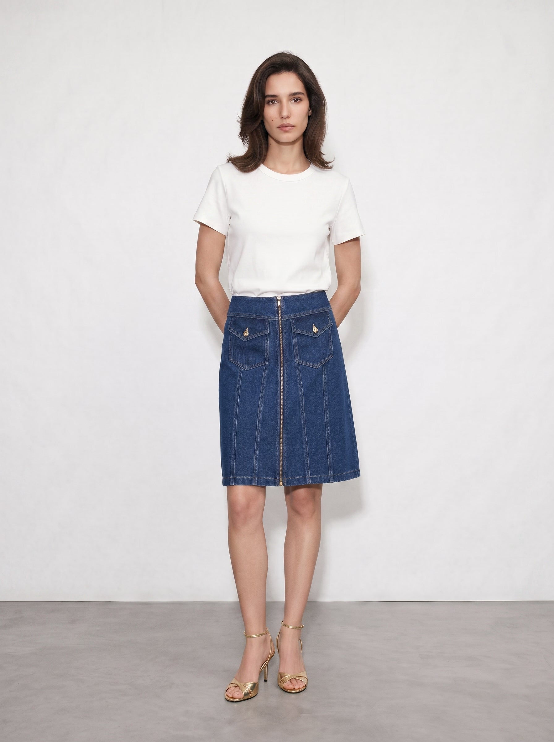Skirt denore blue