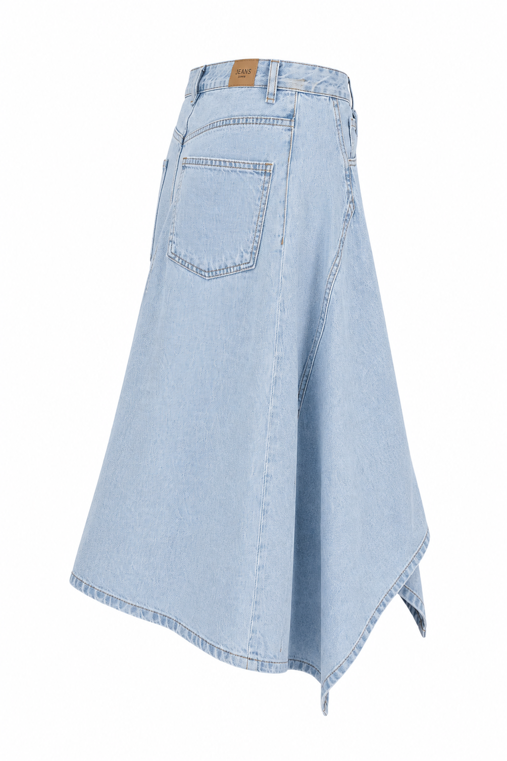 skirt warp denim