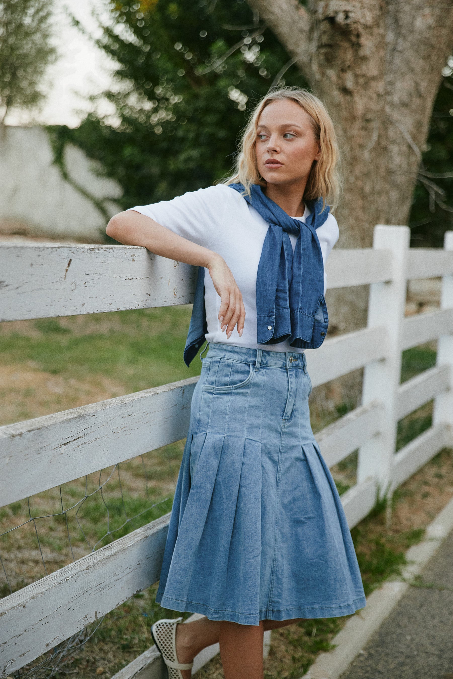 denim skirt camille