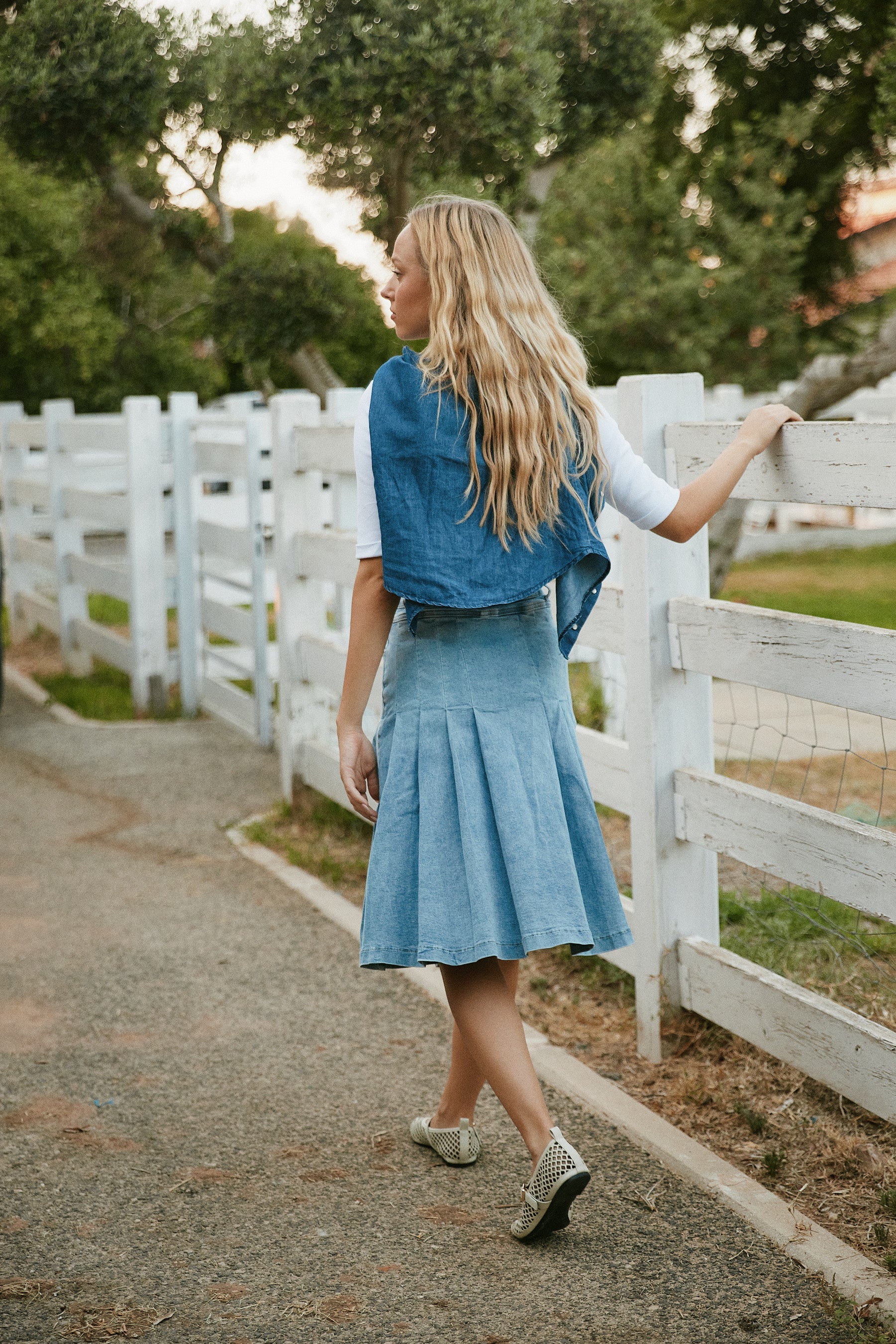 denim skirt camille